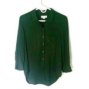 Velvet By Spencer & Graham Shirt Blouse  Green S